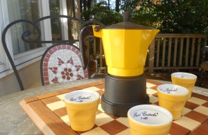 Espresso pot and espresso cups