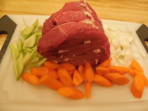 Pot roast with vegetables