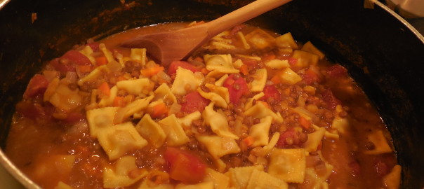 Recipe for Italian lentil soup