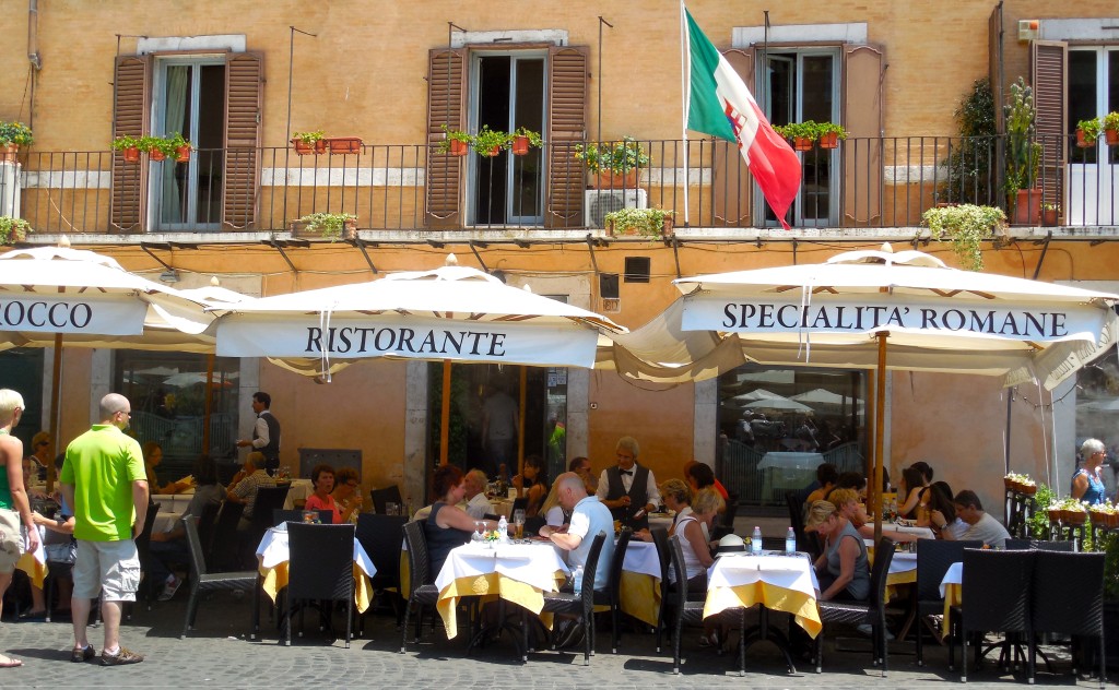 Italian Restaurant in the Piazza Navona, Rome, Italy Learn Travel